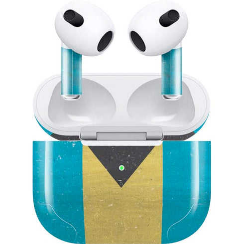 Bahamas Flag Distressed Apple AirPods (3rd Gen 2021) Skin